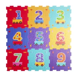 Puzzle de sol chiffres 18 pièces 30,5x30,5cm