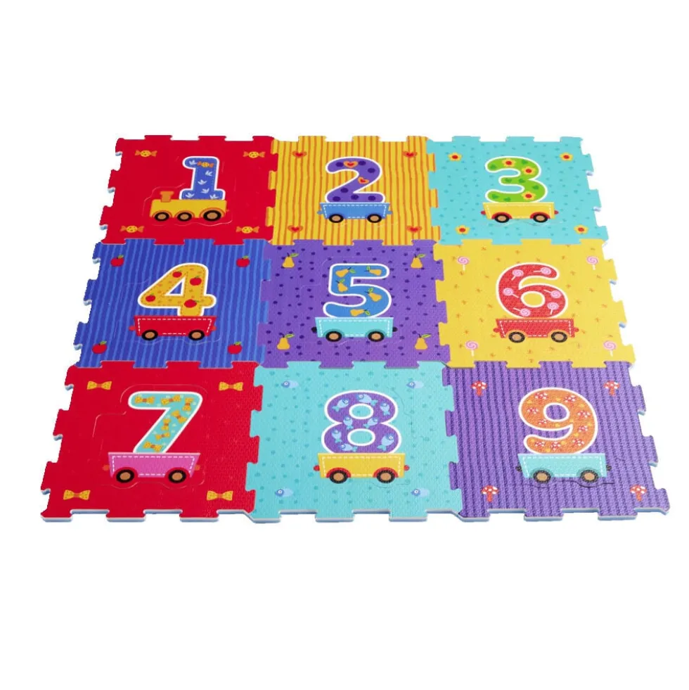 Puzzle de sol chiffres 18 pièces 30,5x30,5cm