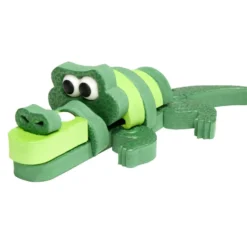 Puzzle 3D forme animaux H20cm - 2 modèles girafe ou crocodile