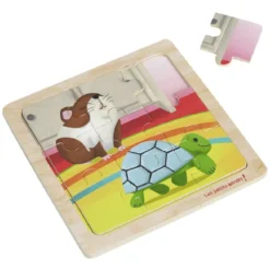 Puzzle en bois 9 pièces
