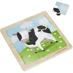 Puzzle en bois 9 pièces