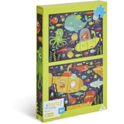 Puzzle enfant 48 pièces monde sous marin x2