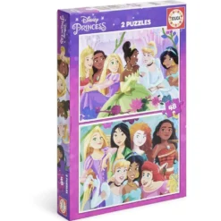 Puzzle enfant 48 pièces princesses Disney x2