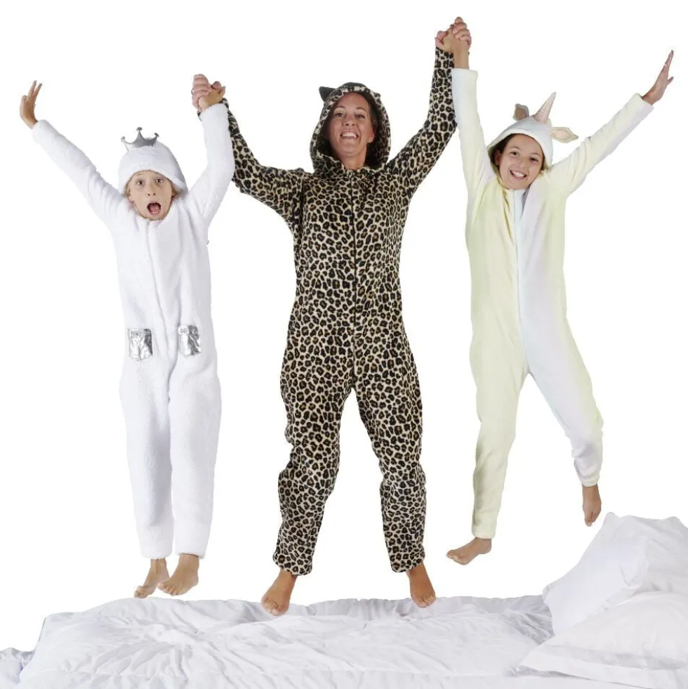 Pyjama combinaison chat léopard Taille S