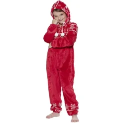 Pyjama combinaison de Noël enfant rouge blanc