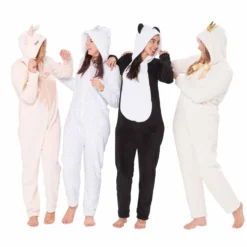 Pyjama combinaison princesse blanc doré femme Taille XS