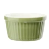 Ramequin céramique contour coloré Ø9xH5cm (3 modèles)