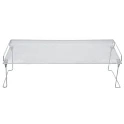 Range chaussures étagère blanche superposable 68x28xH22cm