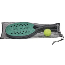 Raquette de plage padel plastique x2 avec 1 balle caoutchouc (3 pièces)