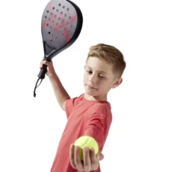 Raquette padel avec 3 balles 25,5x46cm