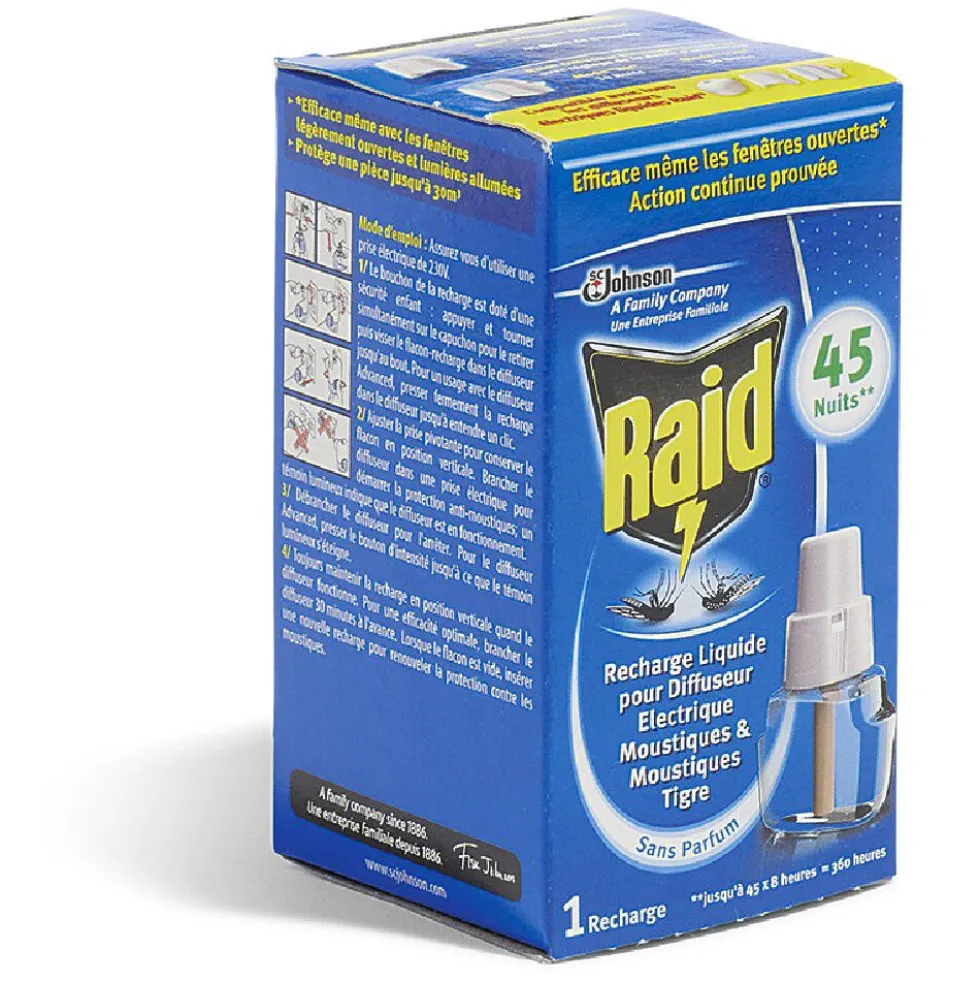 Recharge anti moustiques RAID