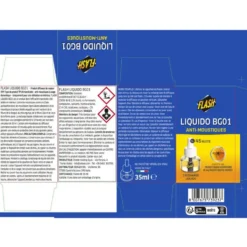 Recharge liquide pour diffuseur anti moustiques Flash 45 nuits
