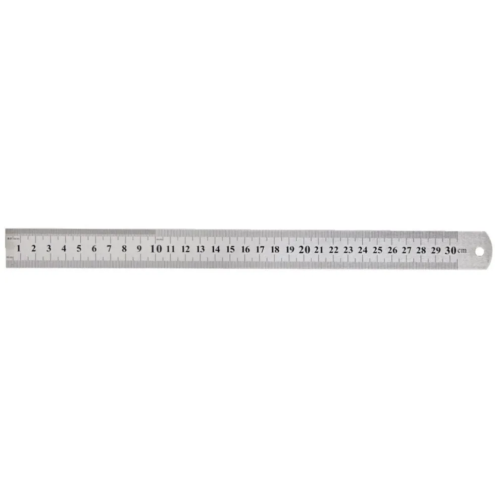 Règle acier 30cm