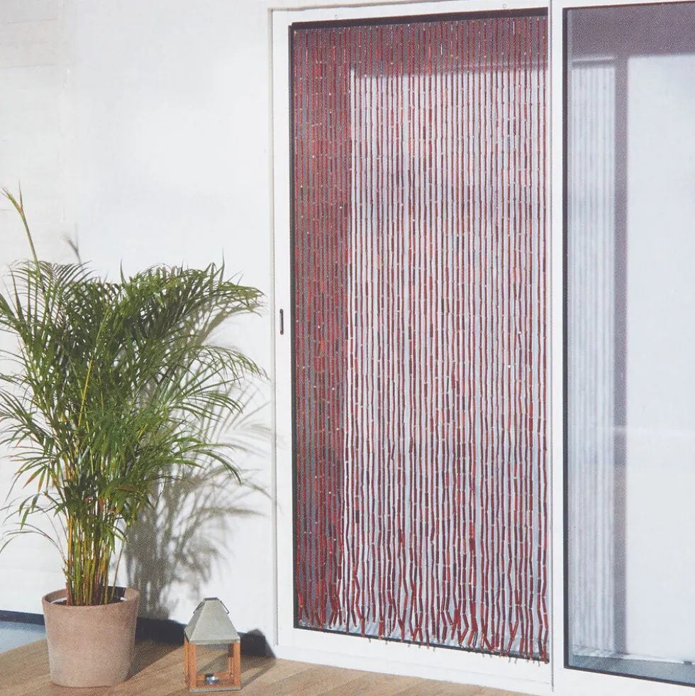 Rideau de porte marron anti mouches
