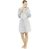 Robe de chambre pour femme avec capuche oreille gris