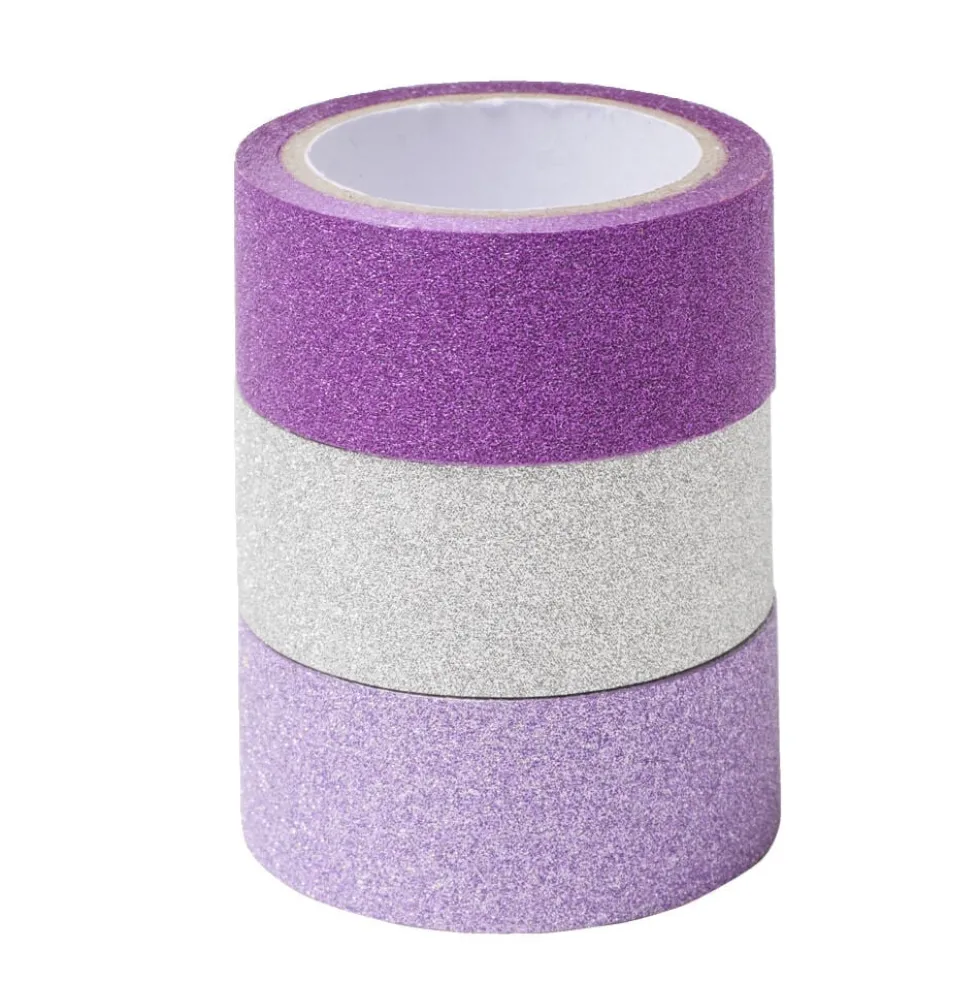 Rouleau adhésif kraft créatif 9x12xH3cm x3 (2 modèles)