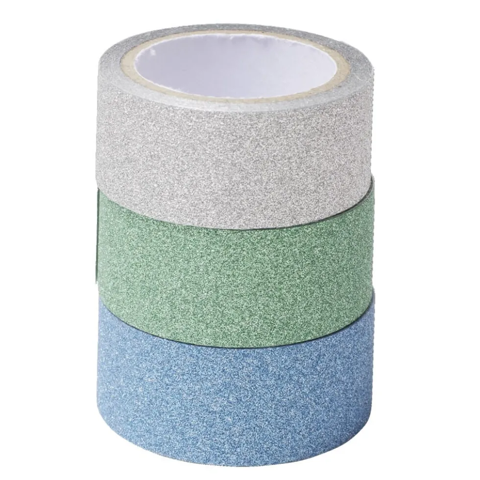 Rouleau adhésif kraft créatif 9x12xH3cm x3 (2 modèles)