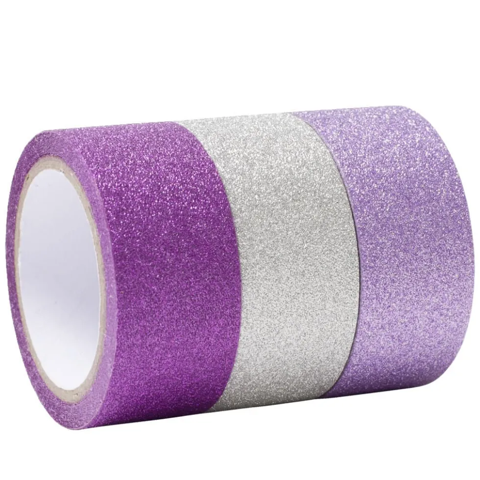 Rouleau adhésif kraft créatif 9x12xH3cm x3 (2 modèles)