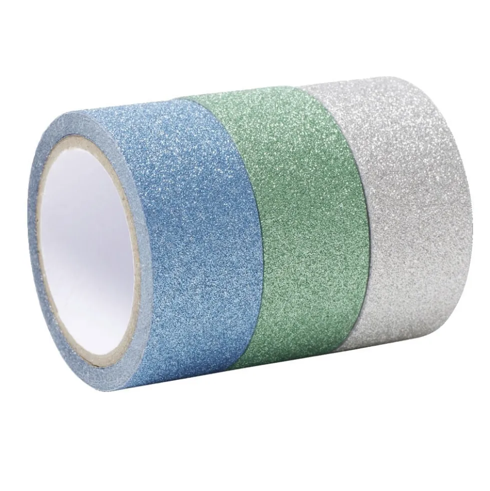 Rouleau adhésif kraft créatif 9x12xH3cm x3 (2 modèles)