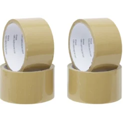 Rouleau adhésif marron x4