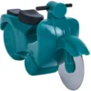 Roulette à pizza forme scooter rouge ou bleu
