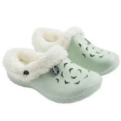 Sabots Hipps enfant fourrés bleu azur 30/31