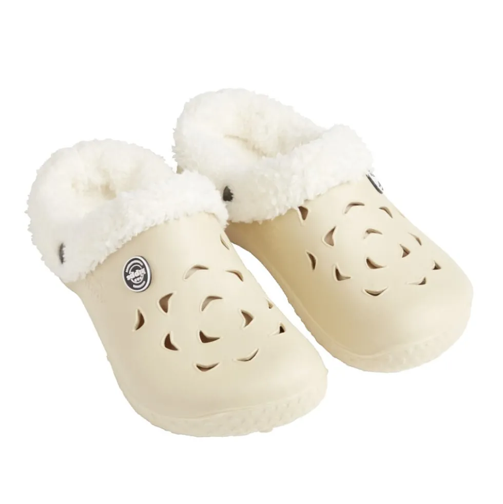 Sabots Hipps femme fourrés blanc crème 36/37