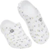Sabots Hipps Femme plastique blanc motif tricolore T40/41