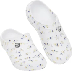 Sabots Hipps Femme plastique blanc motif tricolore T40/41