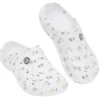 Sabots Hipps Femme plastique blanc motif tricolore T38/39
