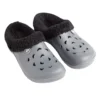 Sabots Hipps homme fourrés gris et noirs 44/45
