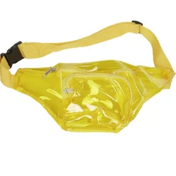 Sac banane jaune transparent en pvc