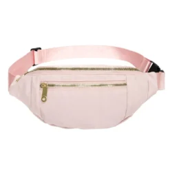 Sac banane L30cm - 3 modèles noir/vert/rose