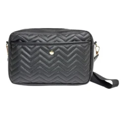 Sac à bandoulière noir 22x6,5xH14cm