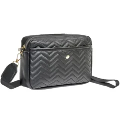 Sac à bandoulière noir 22x6,5xH14cm