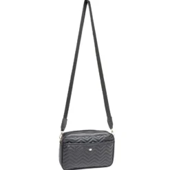 Sac à bandoulière noir 22x6,5xH14cm