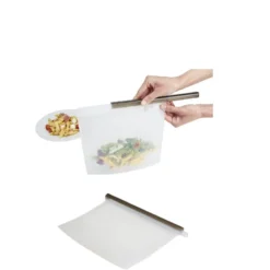 Sac de conservation alimentaire x2 silicone réutilisable 1,5L