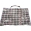 Sac de course quadrillage rouge noir blanc 68x15xH68cm