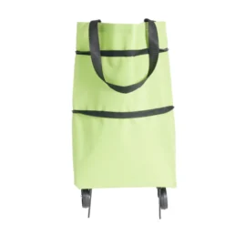 Sac de courses ajustable à roulettes 20L orange ou vert