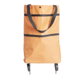 Sac de courses ajustable à roulettes 20L orange ou vert