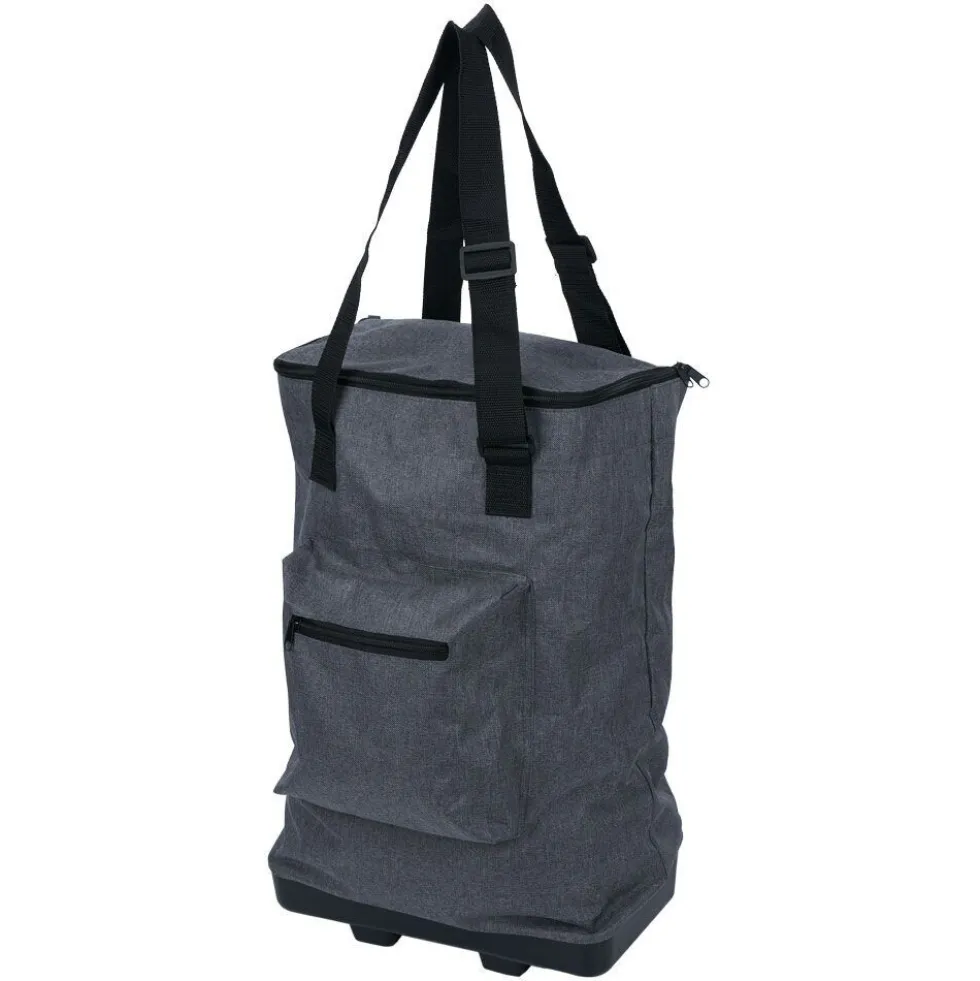 Sac de courses 30L pliable avec 2 roues - L33xl20xH92cm