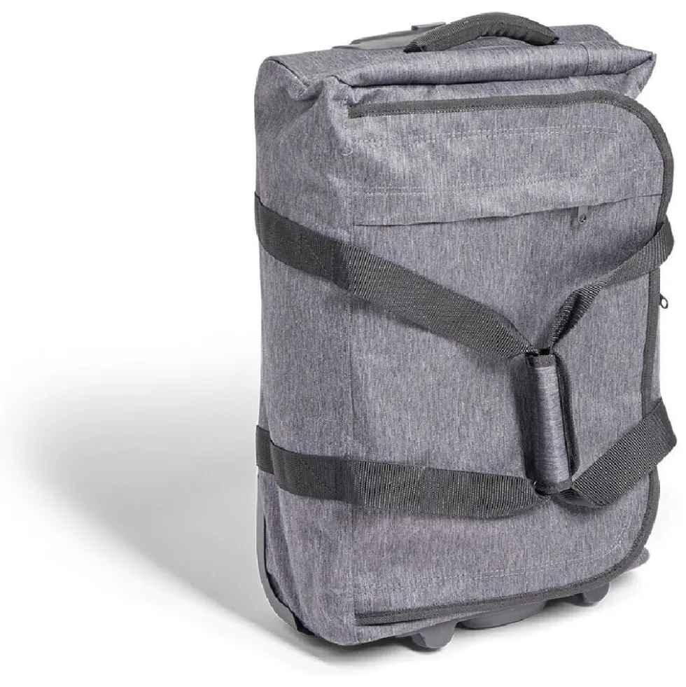 Sac de voyage cabine trolley à roulettes gris 33L