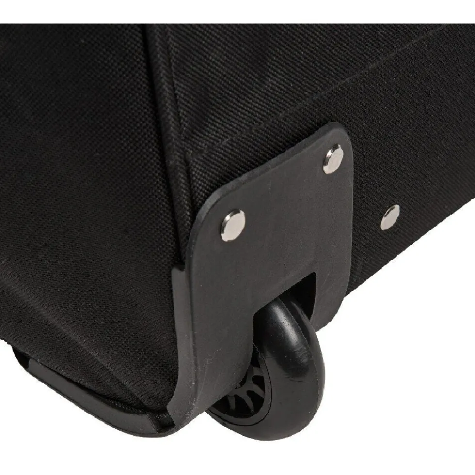 Sac de voyage trolley noir à roulettes