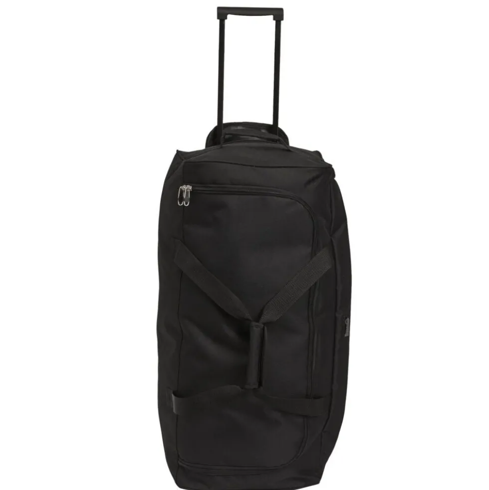 Sac de voyage trolley noir à roulettes