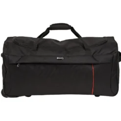 Sac de voyage trolley noir à roulettes