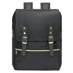 Sac à dos avec fermeture à sangles 30x13xH10cm - 2 modèles noir ou gris