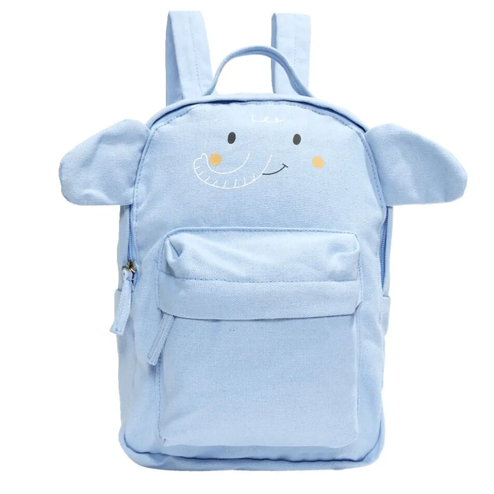 Sac à dos enfant design animal 21x9xH28,5cm - 2 modèles lapin ou éléphant