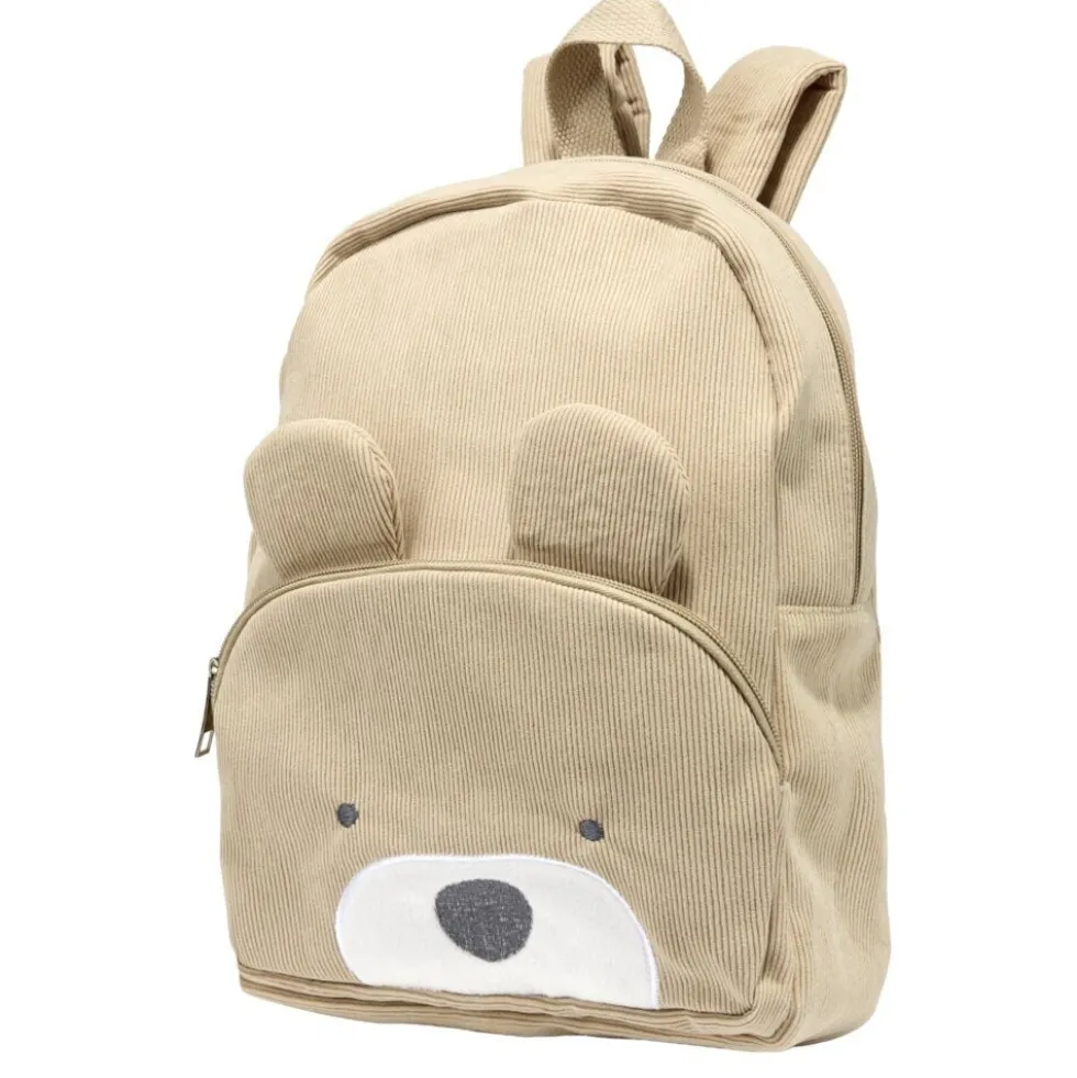 Sac à dos enfant ourson marron 24x10xH30cm