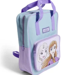 Sac à dos enfant Reine des Neiges 23x9xH31cm polyester violet
