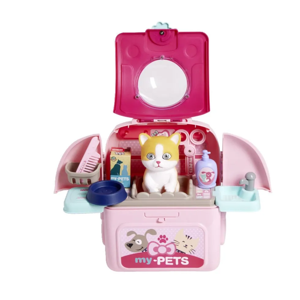 Sac à dos jouet toilettage chien ou chat 14 pièces
